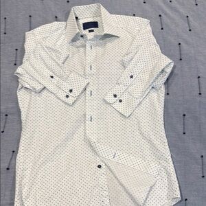 Men's White Patterned Shirt